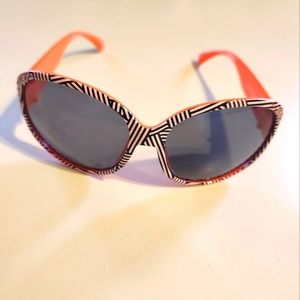 Kids' Orange and Striped Sunglasses